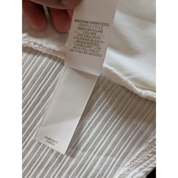 NWT Bisou Bisou L White Cold Shoulder Blazer Cardigan Jacket Textured Knit - Picture 7 of 11